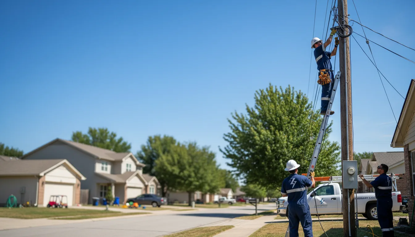 Residential electrician providing installation services in Hubbard, IA